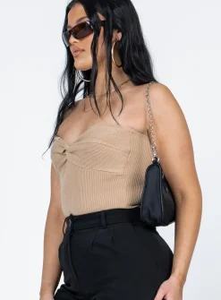 Princess Polly Kallista Bodysuit Beige Flash Sale
