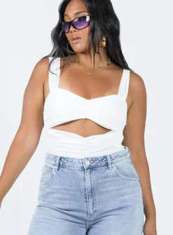 Princess Polly Kalmia Bodysuit White New
