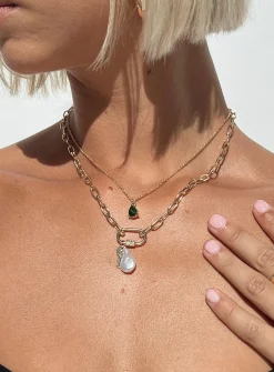 Princess Polly Kalynda Necklace  Gold Sale
