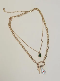Princess Polly Kalynda Necklace  Gold Sale