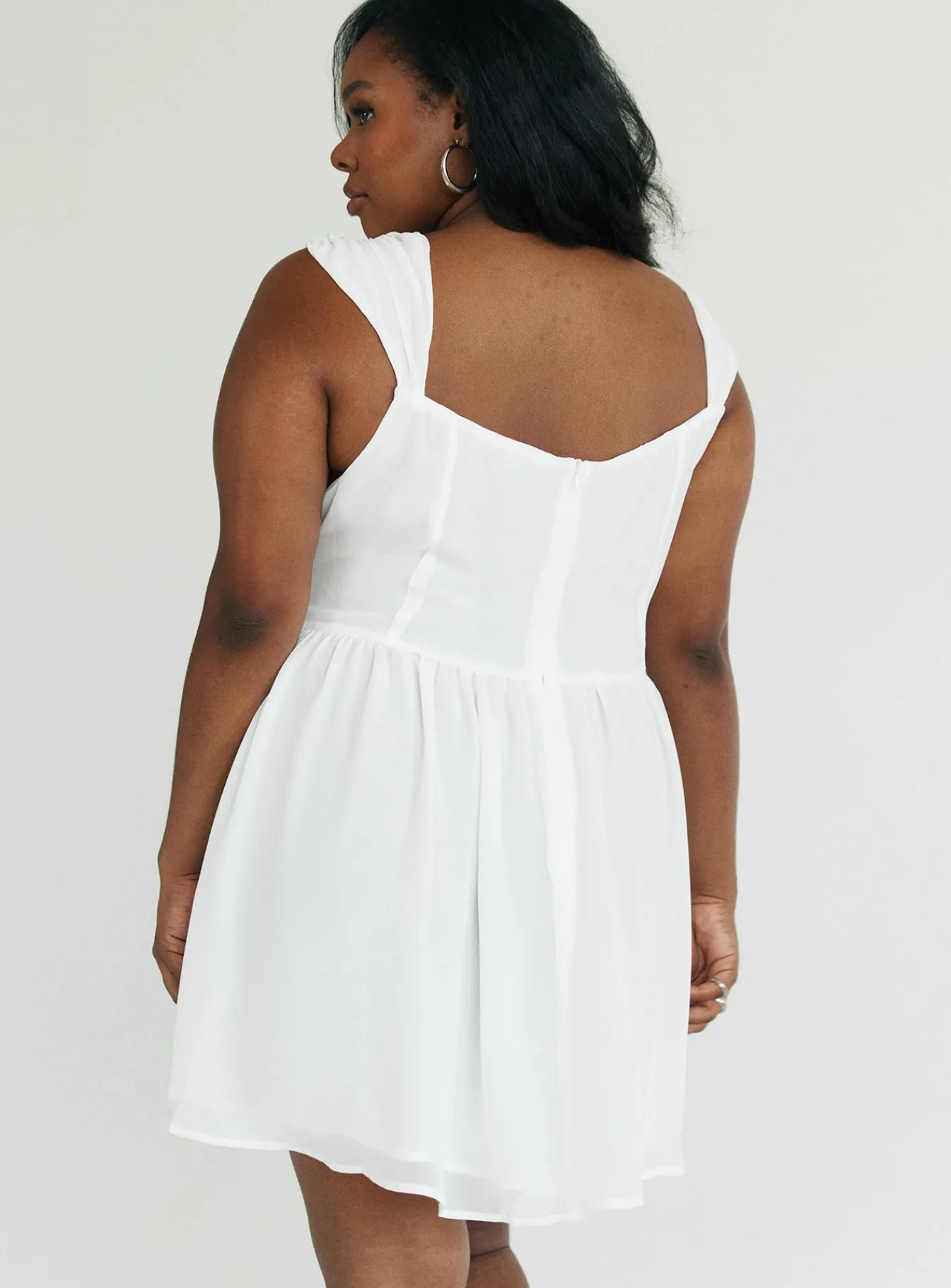 Princess Polly Kameliah Mini Dresscurve White Store