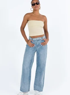 Princess Polly Kantor Tube Top Ivory Cheap
