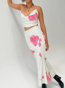 Princess Polly Karalle Set Cream / Pink   Cream/ Pink Fashion
