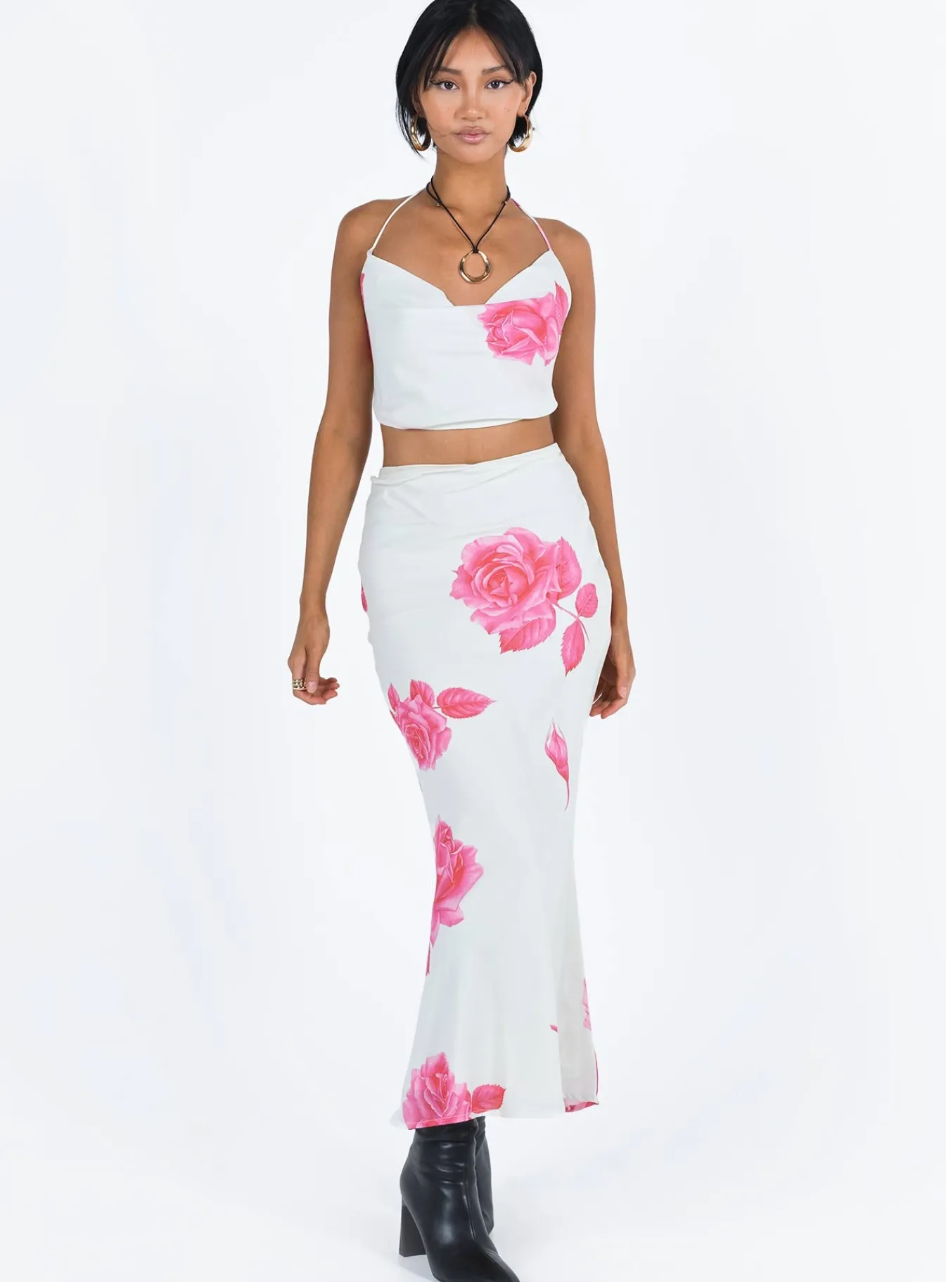 Princess Polly Karalle Set Cream / Pink Cream/ Pink Fashion