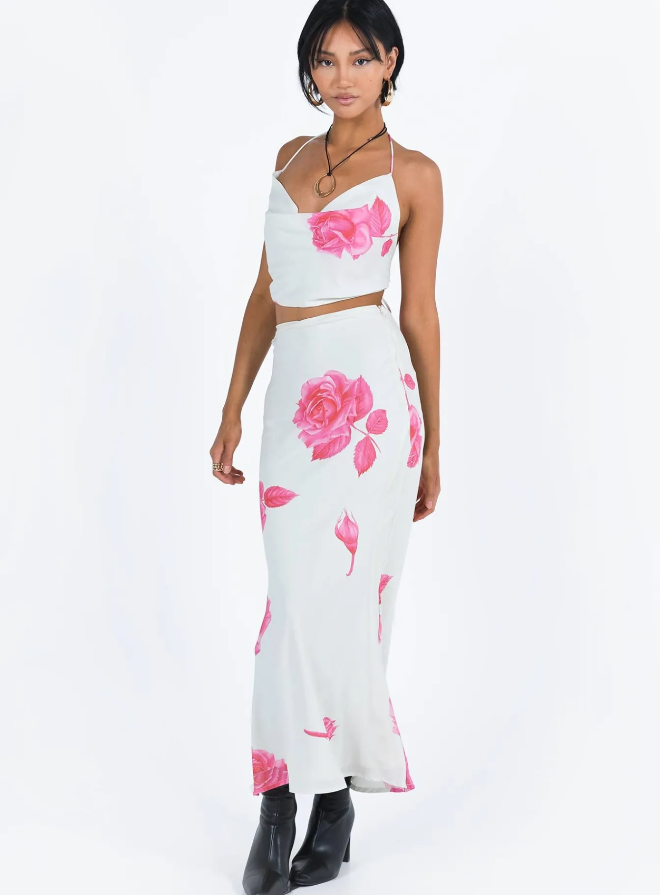 Princess Polly Karalle Set Cream / Pink Cream/ Pink Fashion