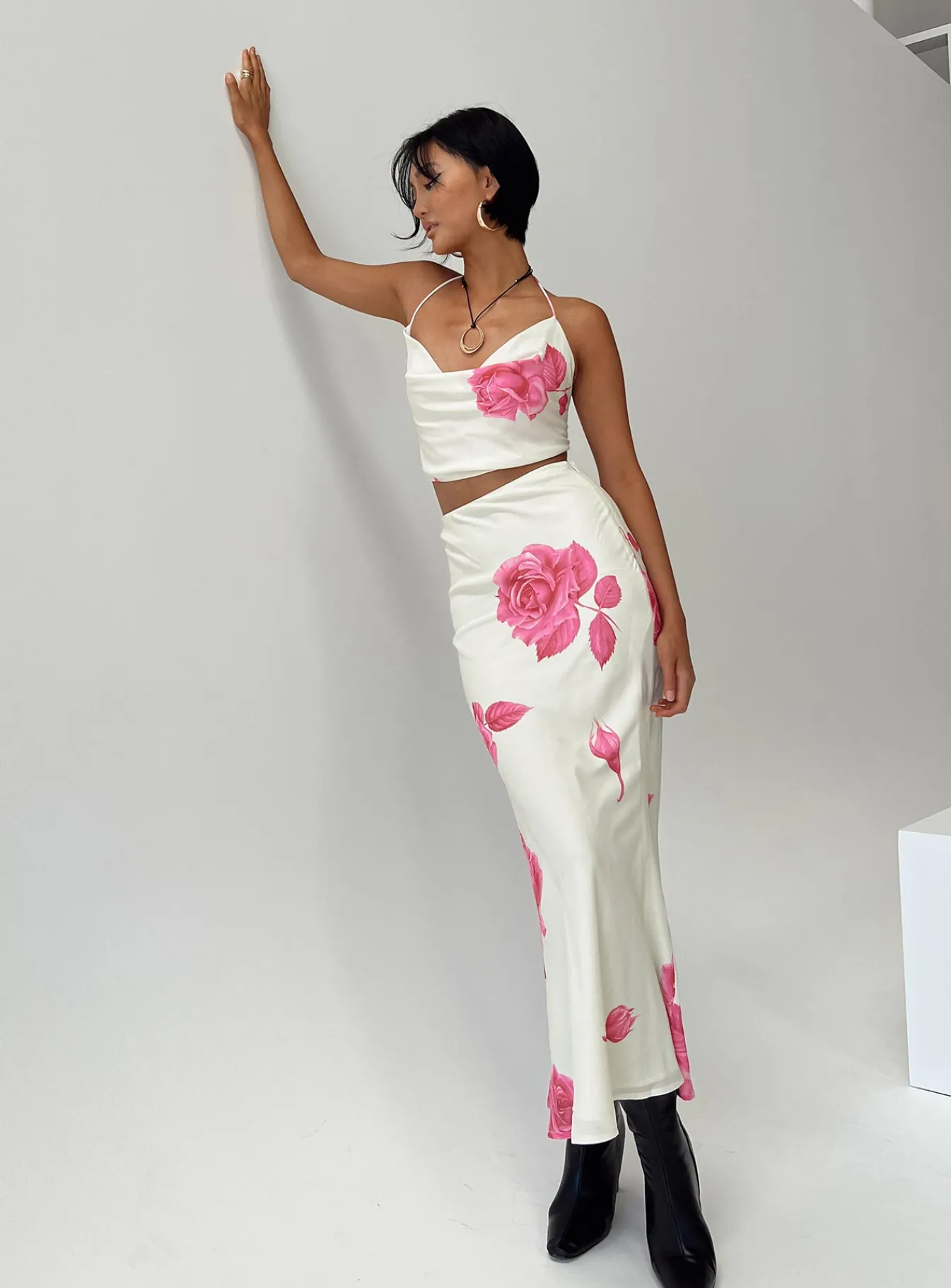 Princess Polly Karalle Set Cream / Pink Cream/ Pink Fashion