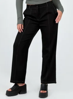 Princess Polly Karema Pants  Black Best Sale