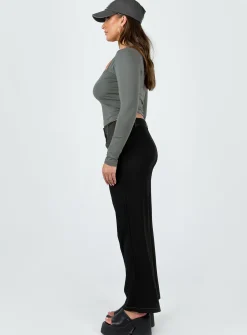 Princess Polly Karema Pants  Black Best Sale