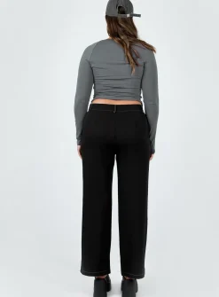 Princess Polly Karema Pants  Black Best Sale