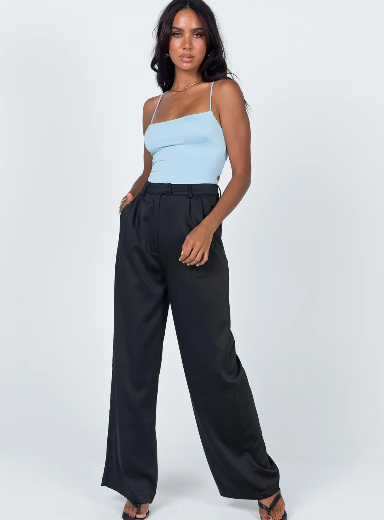 Princess Polly Karlah Bodysuit Blue Clearance