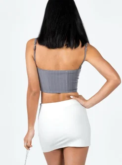 Princess Polly Karley Low Waist Mini Skirt White Best Sale