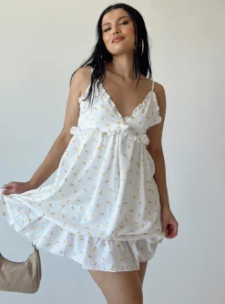 Princess Polly Kassidy Mini Dress  White Clearance