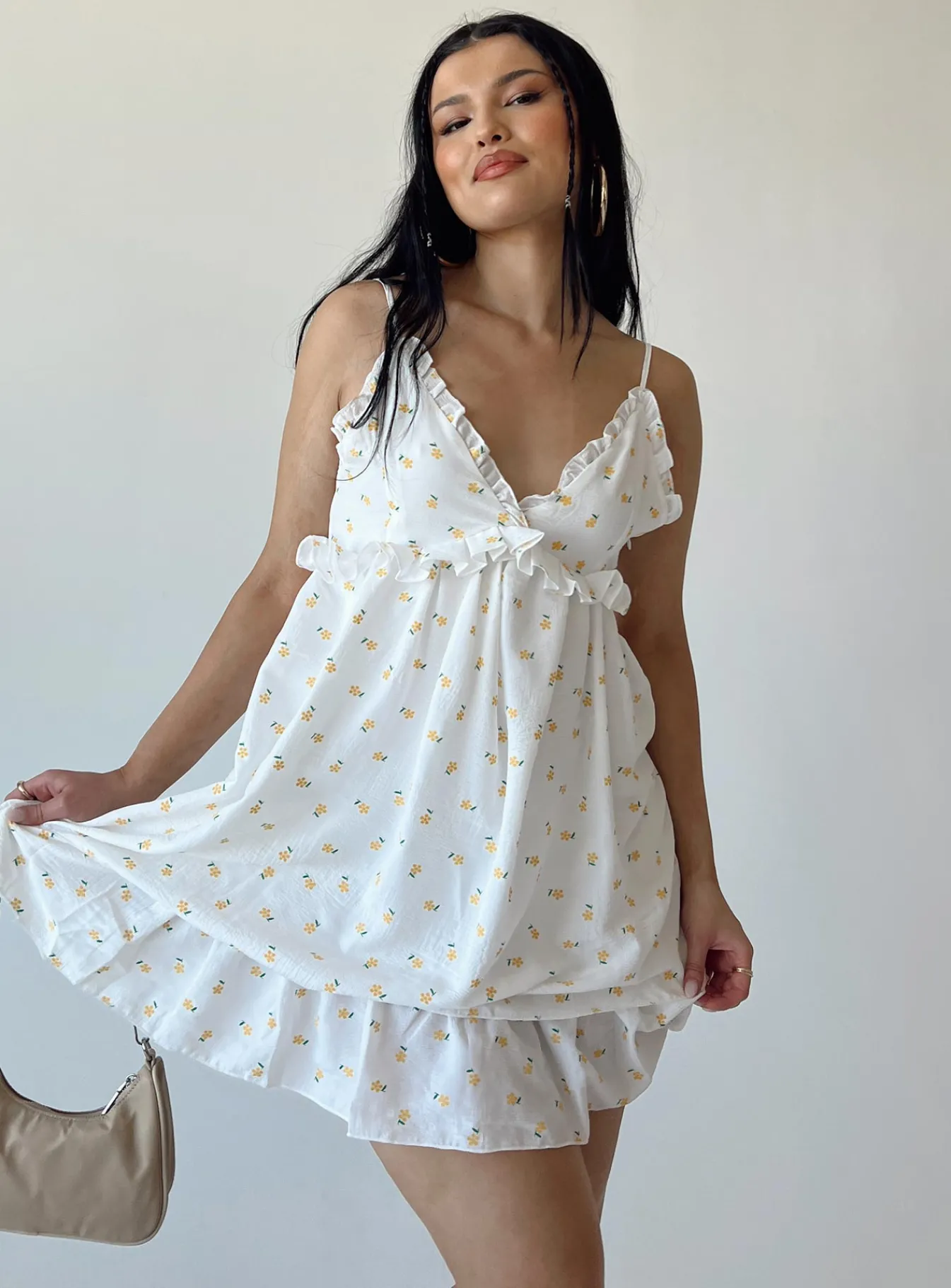 Princess Polly Kassidy Mini Dress White Clearance
