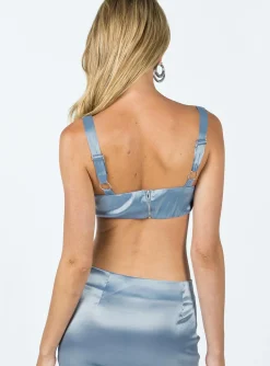 Princess Polly Katharina Micro Top Blue Best