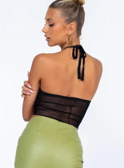 Princess Polly Katie Top  Black Outlet