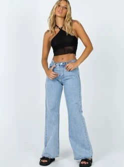 Princess Polly Katie Top  Black Outlet
