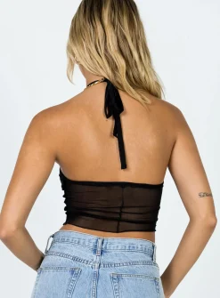 Princess Polly Katie Top  Black Outlet