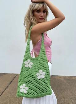 Princess Polly Katson Crochet Bag Green Shop