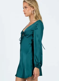 Princess Polly Kayce Long Sleeve Mini Dress  Navy Fashion