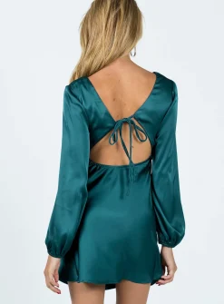 Princess Polly Kayce Long Sleeve Mini Dress  Navy Fashion