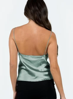 Princess Polly Keegan Top Teal Sale