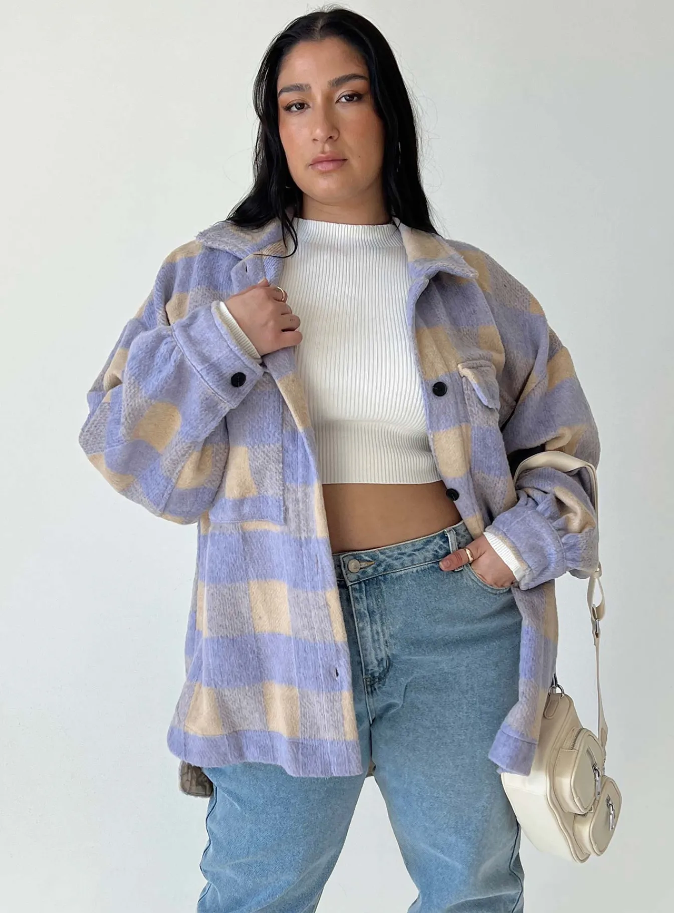 Princess Polly Keelee Jacketcurve Purple Cheap