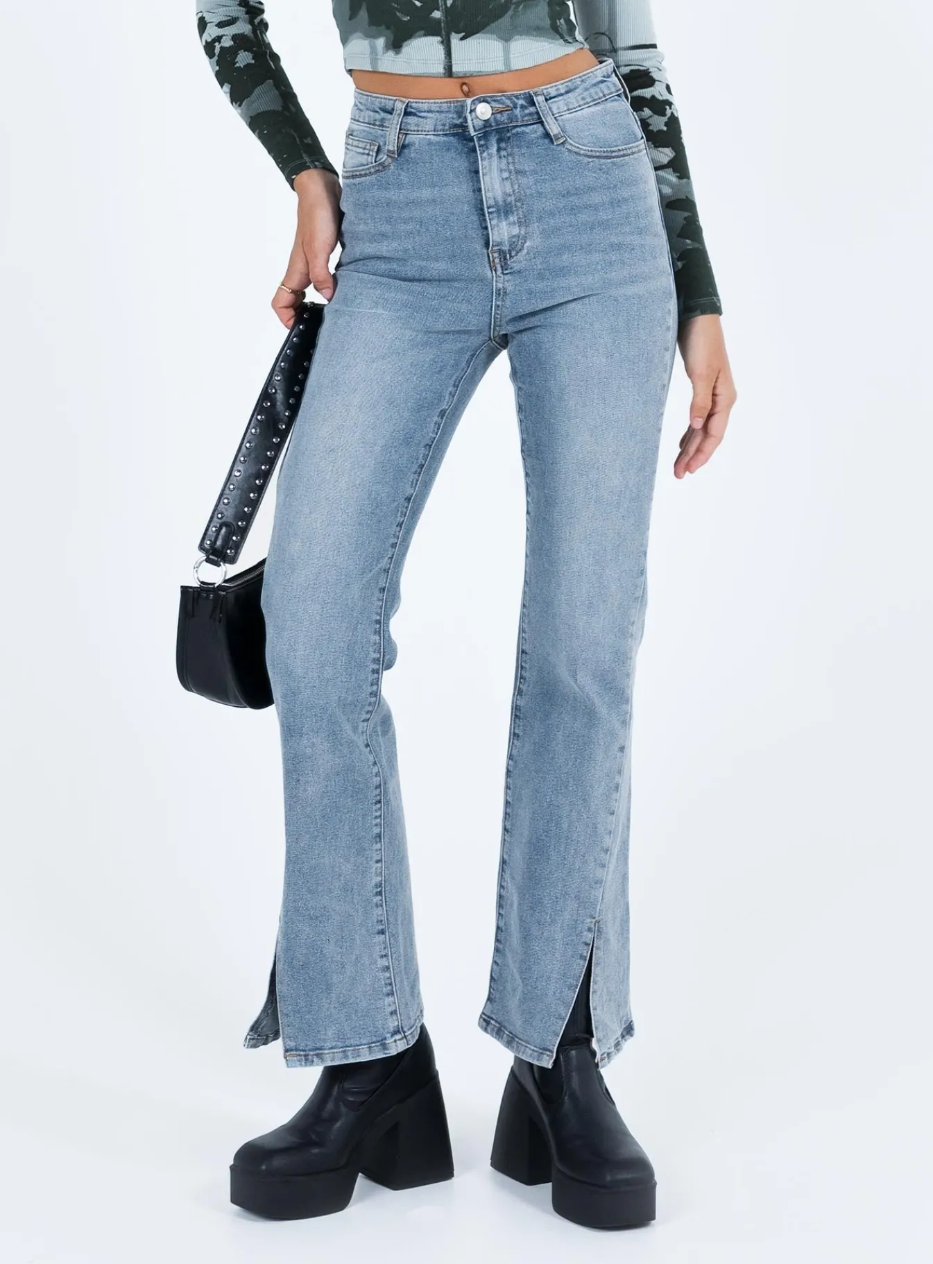 Princess Polly Keels Flarejeans Denim Best
