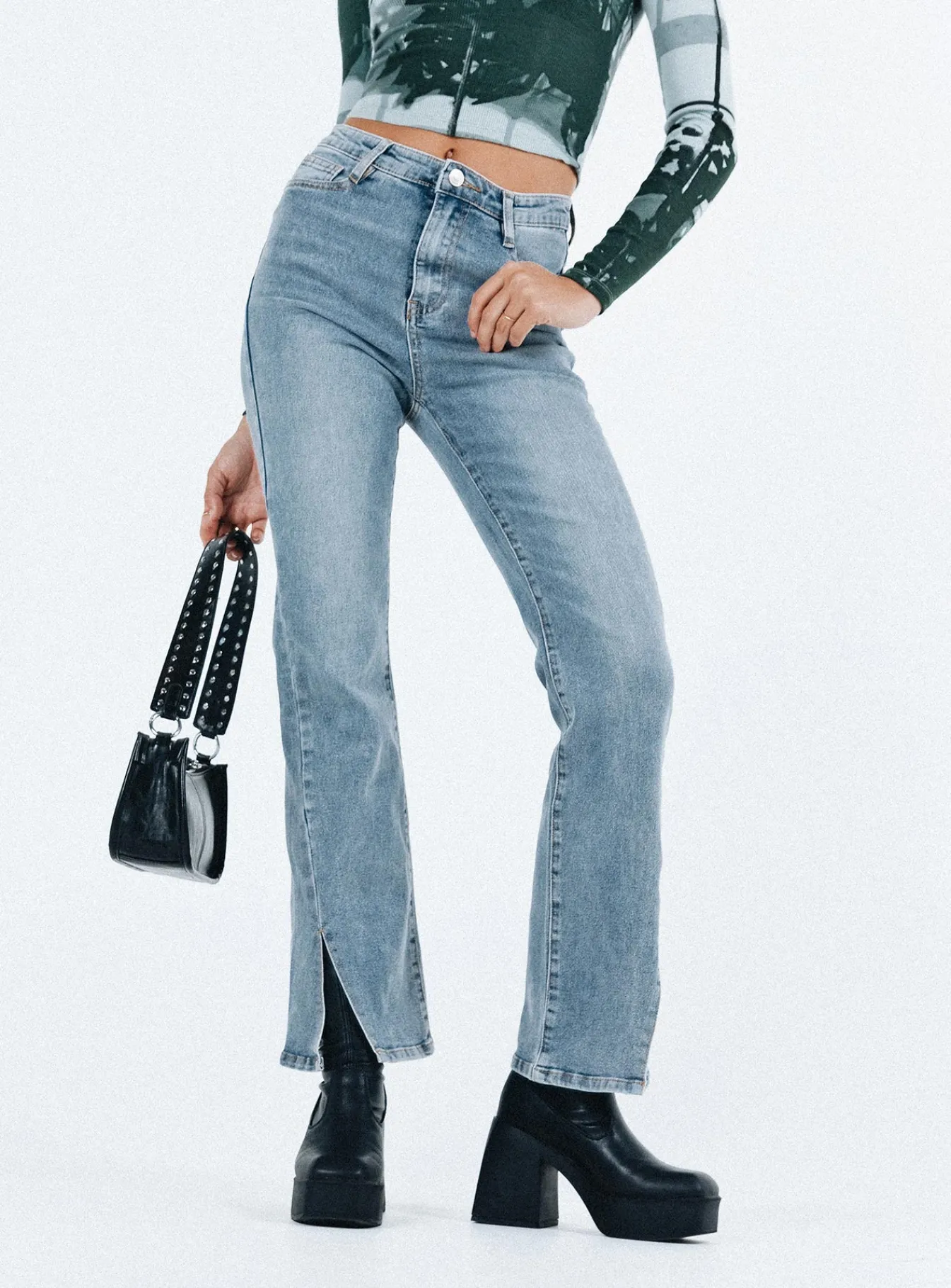 Princess Polly Keels Flarejeans Denim Best
