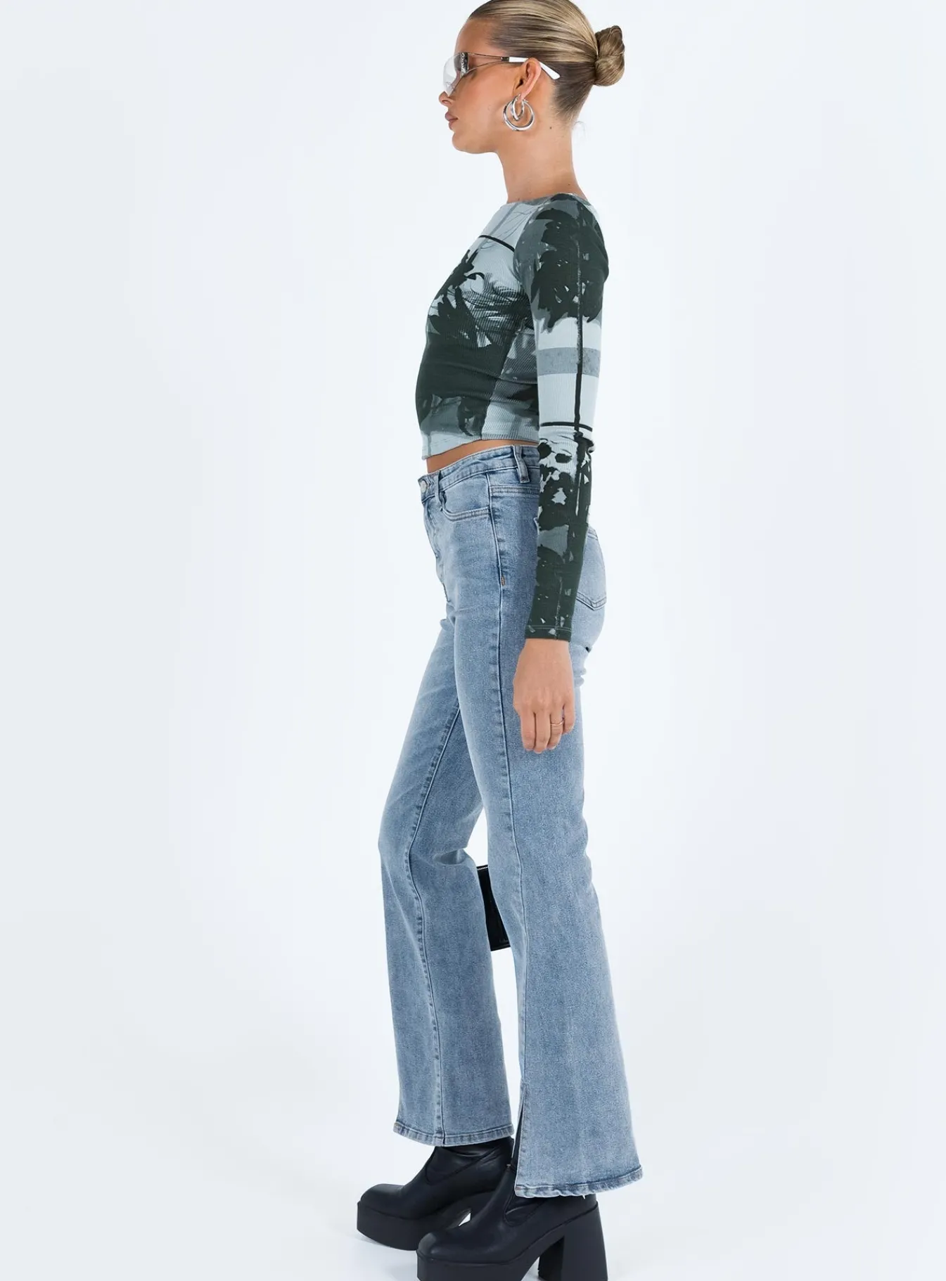 Princess Polly Keels Flarejeans Denim Best