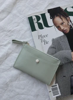 Princess Polly Keep Track Wallet Green Hot