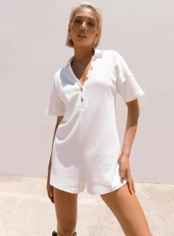 Princess Polly Kegan Romper White Shop