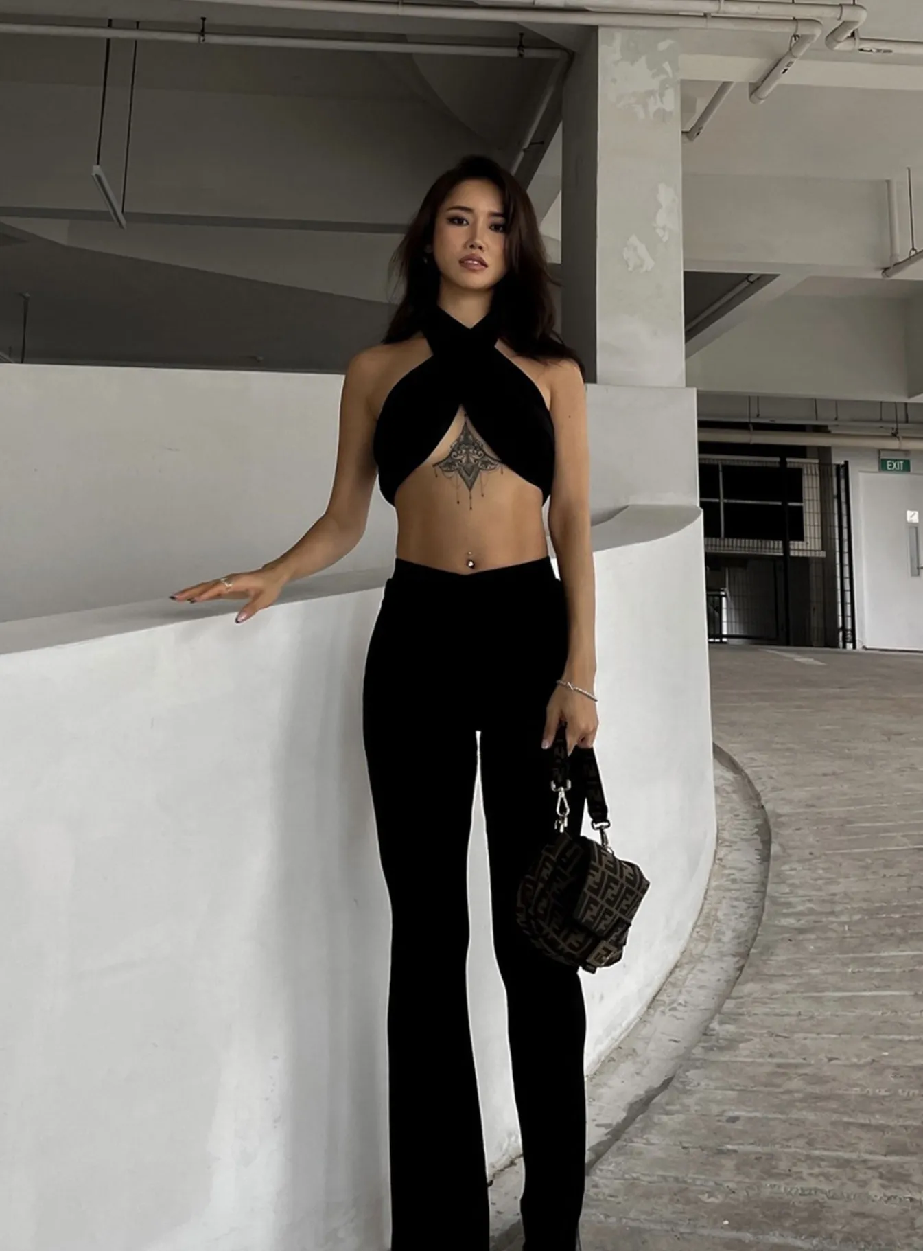 Princess Polly Keiara Set Black Hot