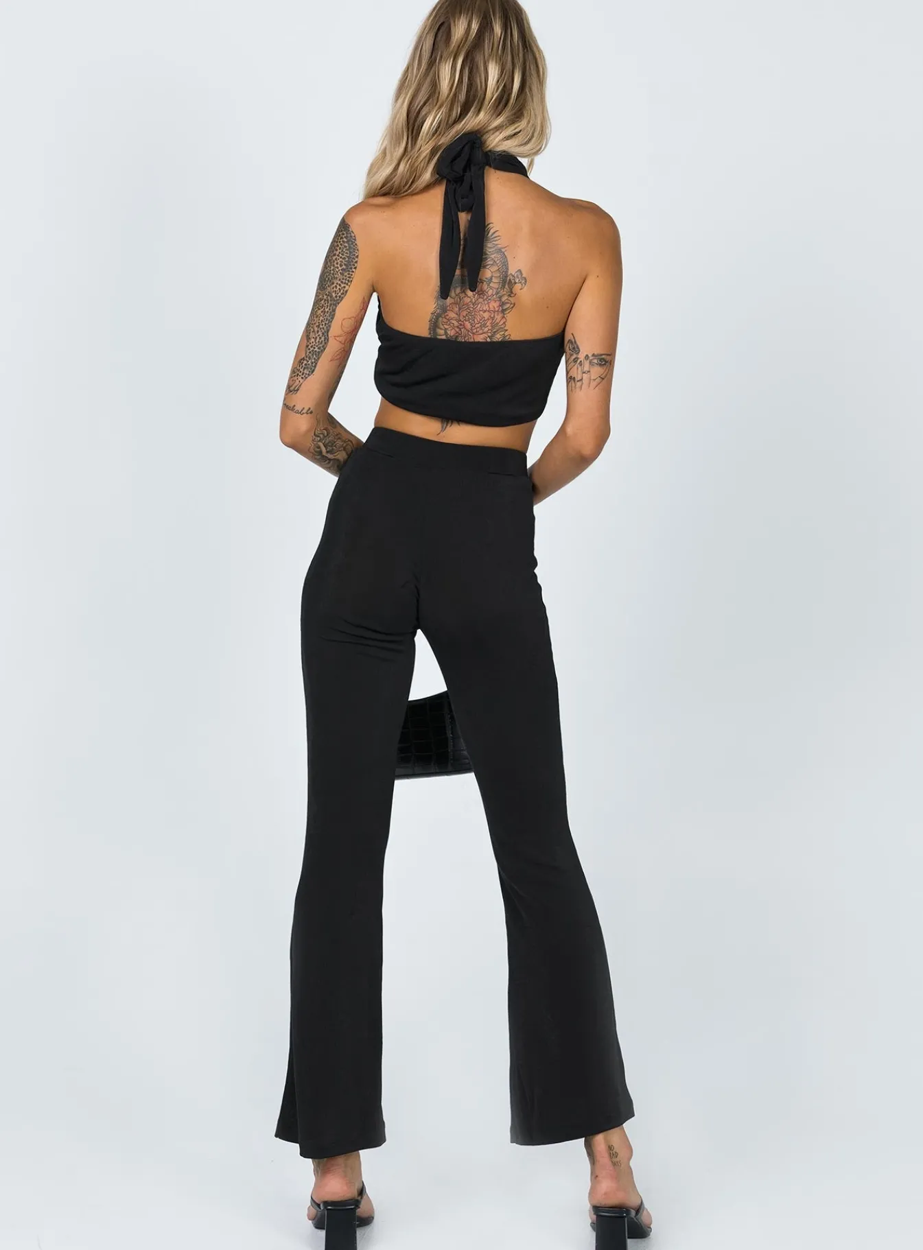 Princess Polly Keiara Set Black Hot