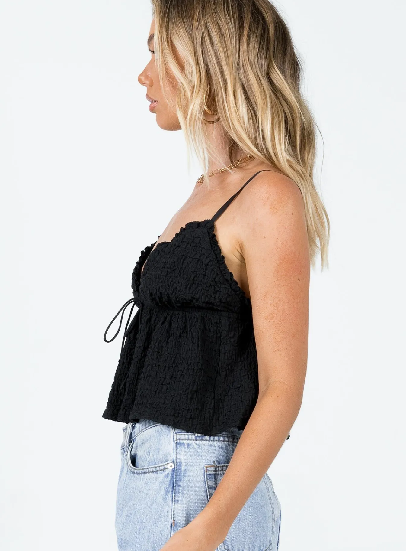 Princess Polly Kellan Top Black Online