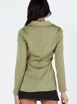 Princess Polly Kemble Shirt Green Best Sale