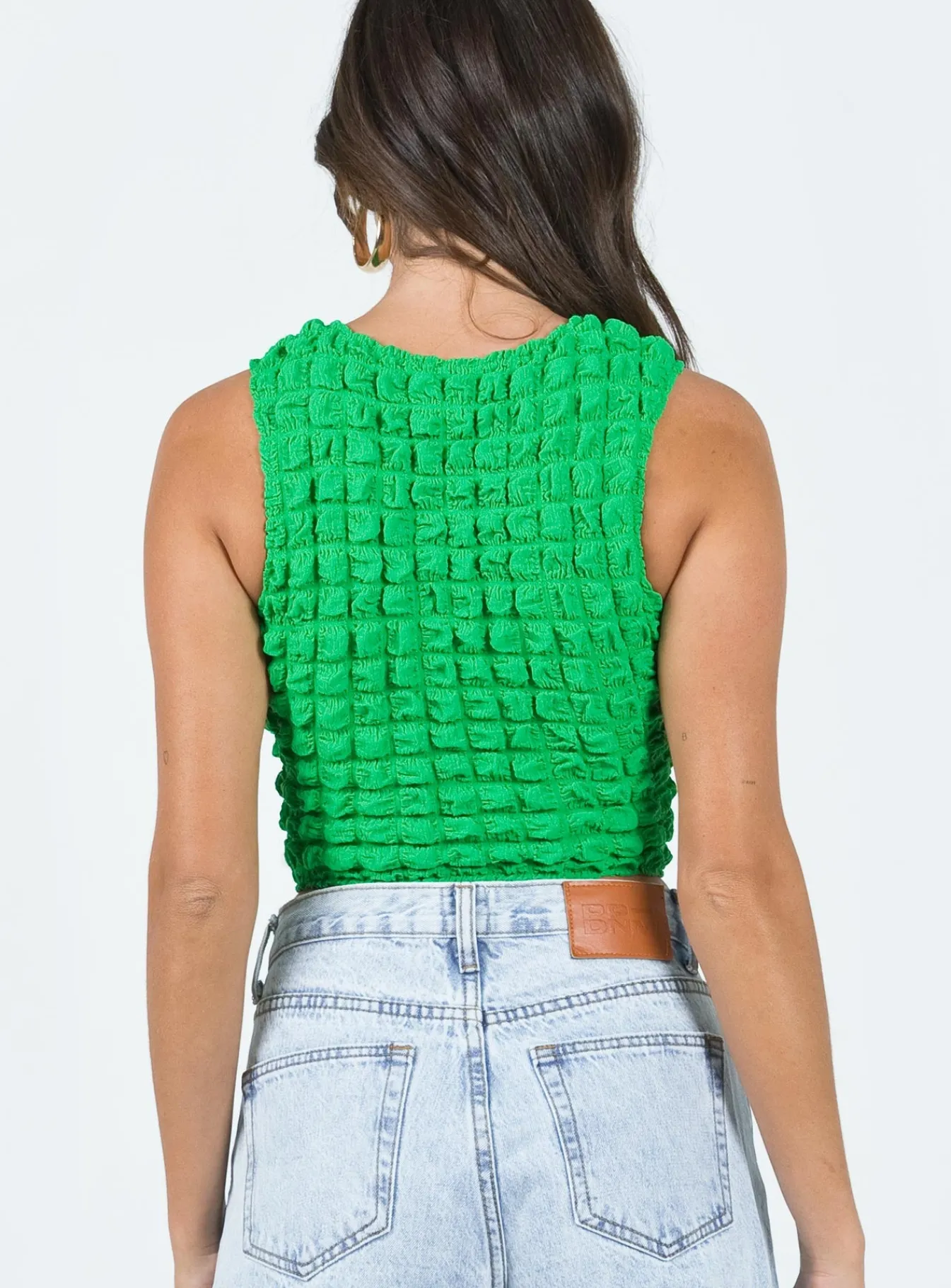 Princess Polly Kendrick Top Green Outlet