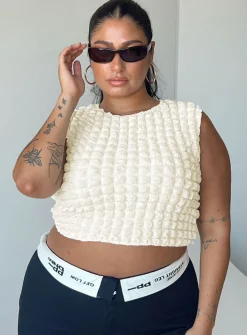 Princess Polly Kendrick Topcurve   Cream Discount