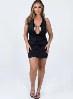 Princess Polly Kenneth Mini Dress  Black Best Sale