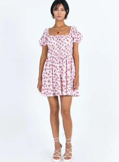 Princess Polly Kenny Mini Dress Pink Floral Best