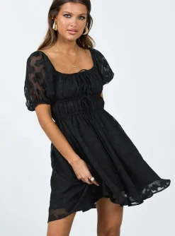 Princess Polly Kenny Mini Dress  Black Store