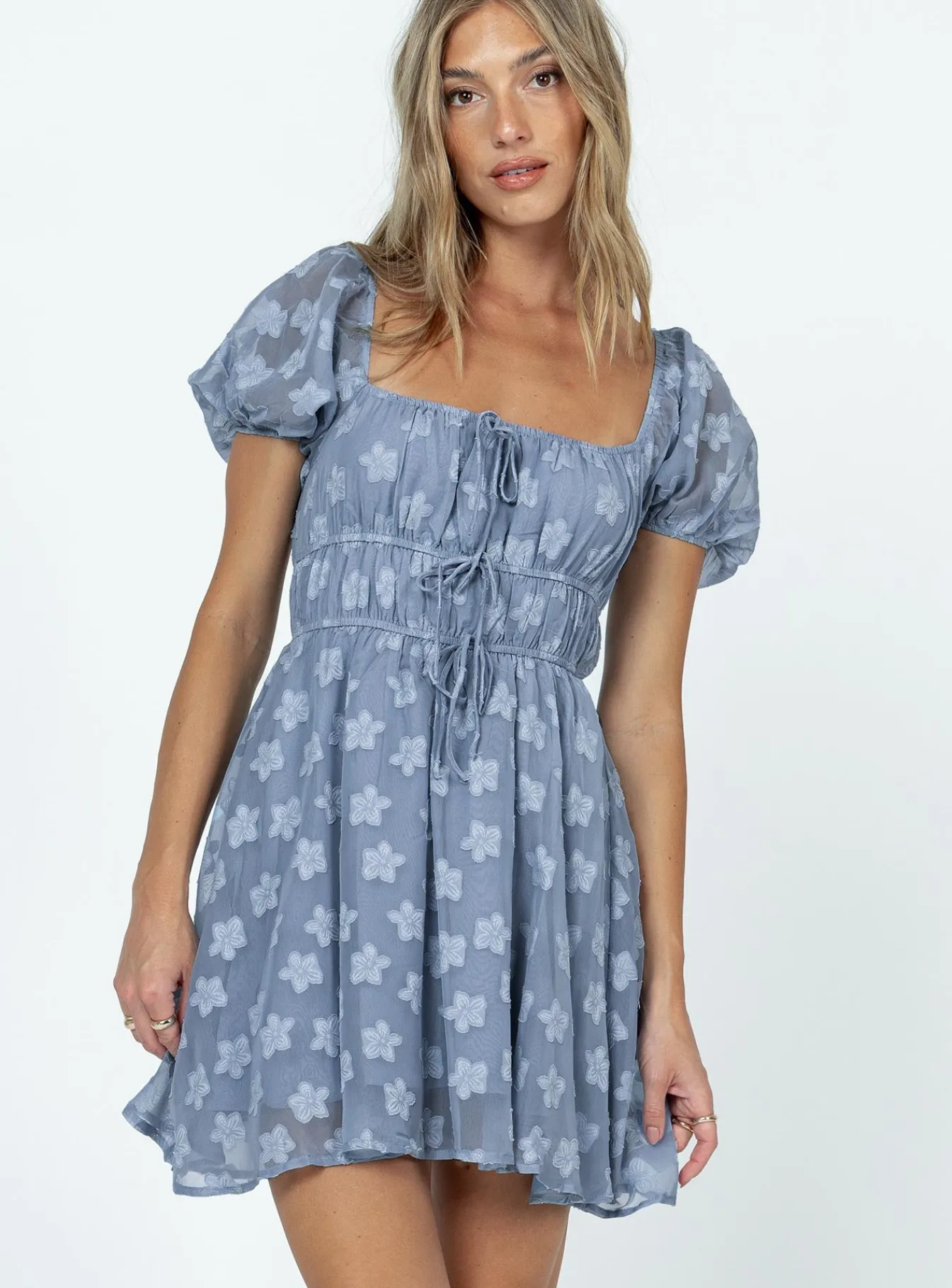 Princess Polly Kenny Mini Dress Blue Cheap
