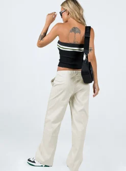 Princess Polly Kent Parachute Pants Beige Best Sale