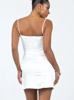 Princess Polly Kenzie Mini Dress White Flash Sale