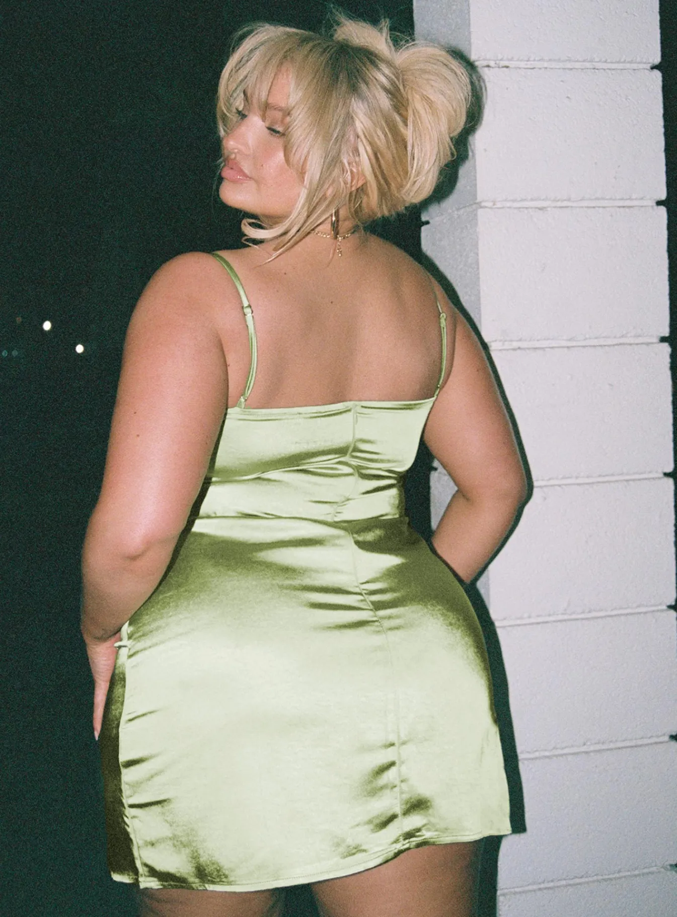 Princess Polly Kenzie Mini Dresscurve Green Flash Sale