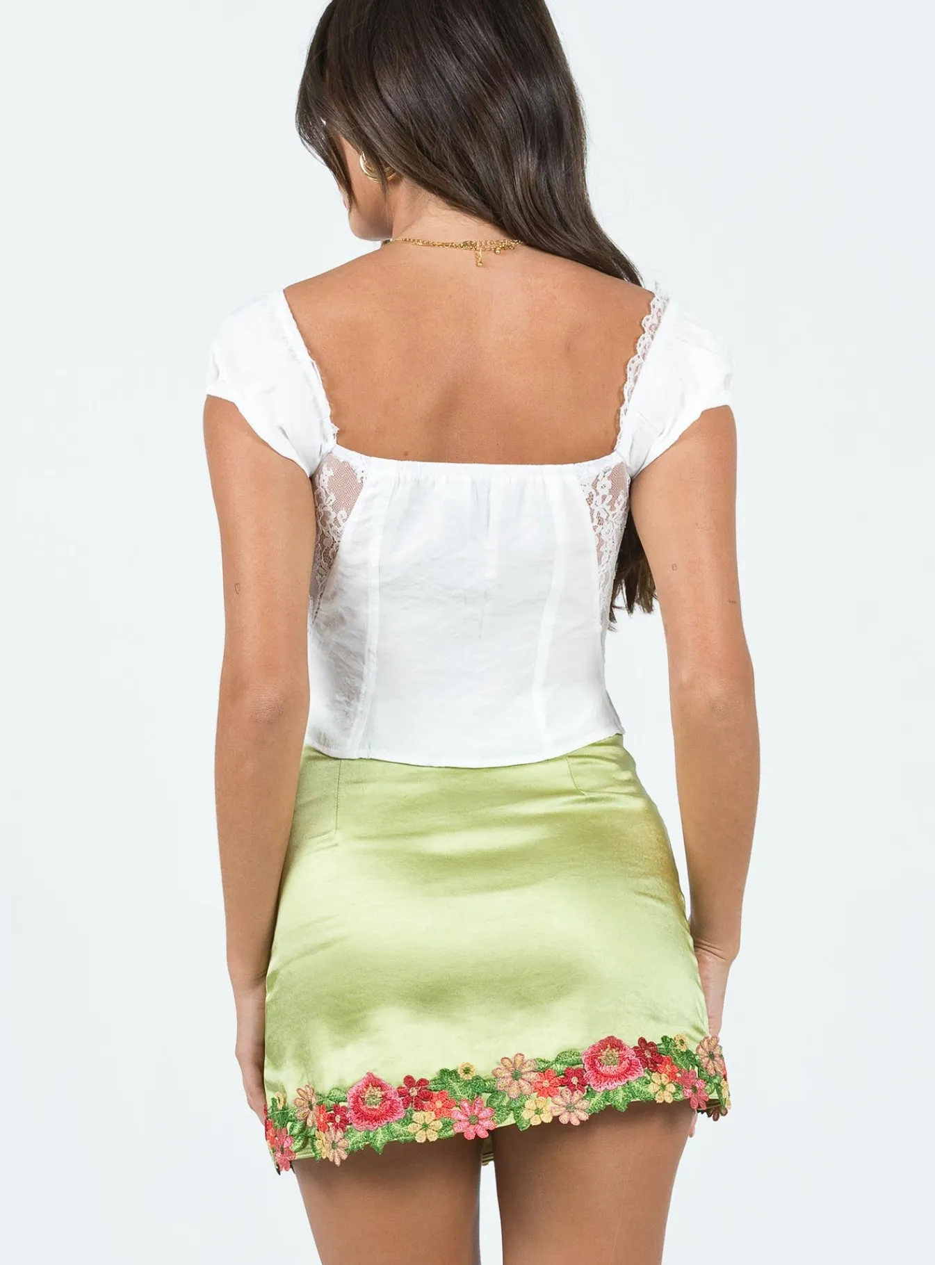 Princess Polly Kenzie Mini Skirt Green New