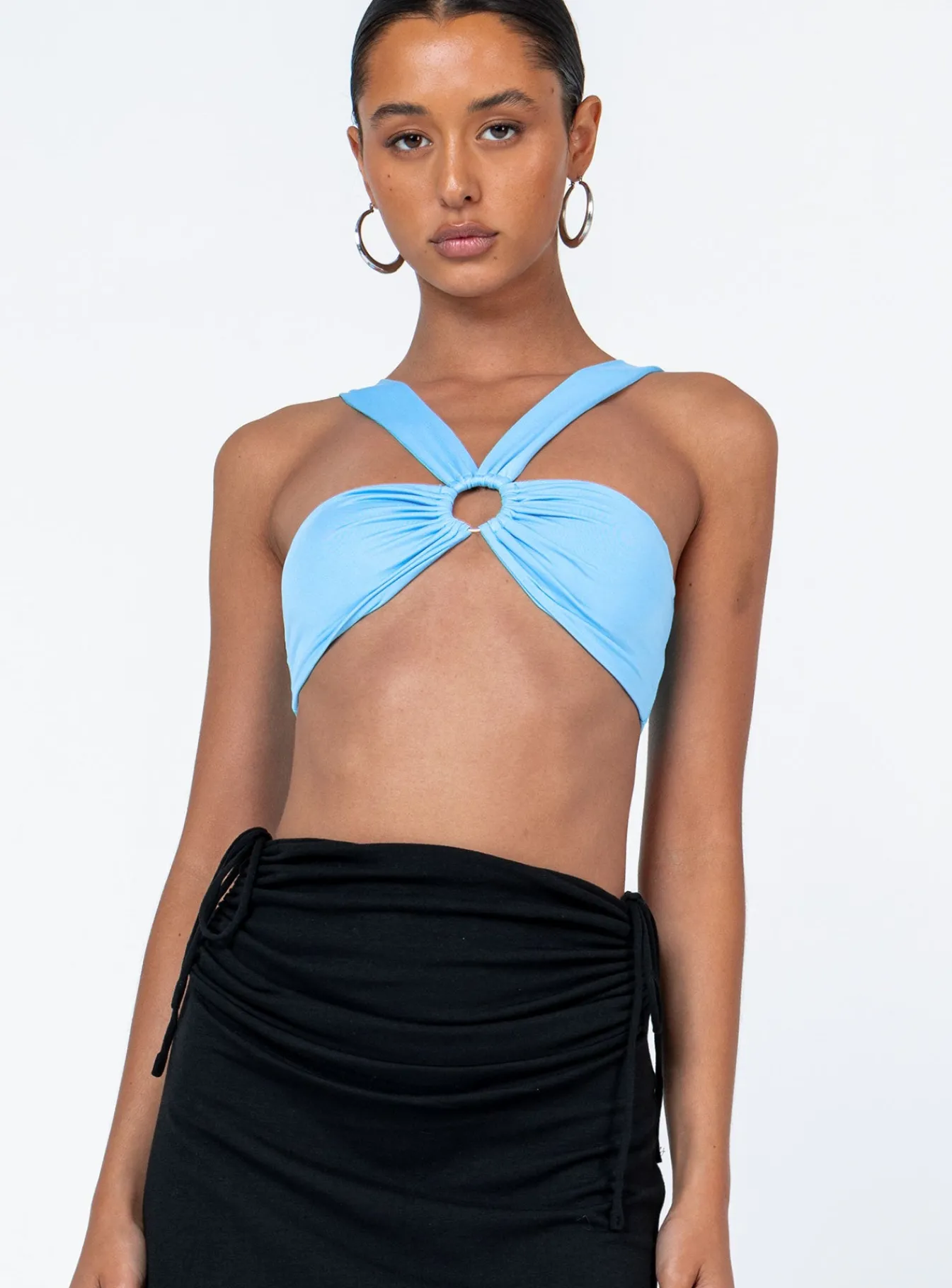 Princess Polly Keoni Top Blue New