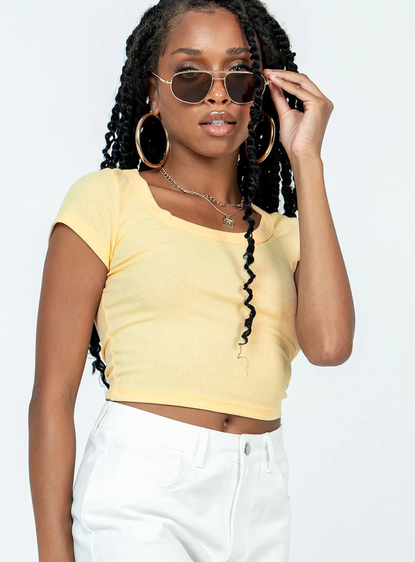 Princess Polly Kerri Top Cream Online
