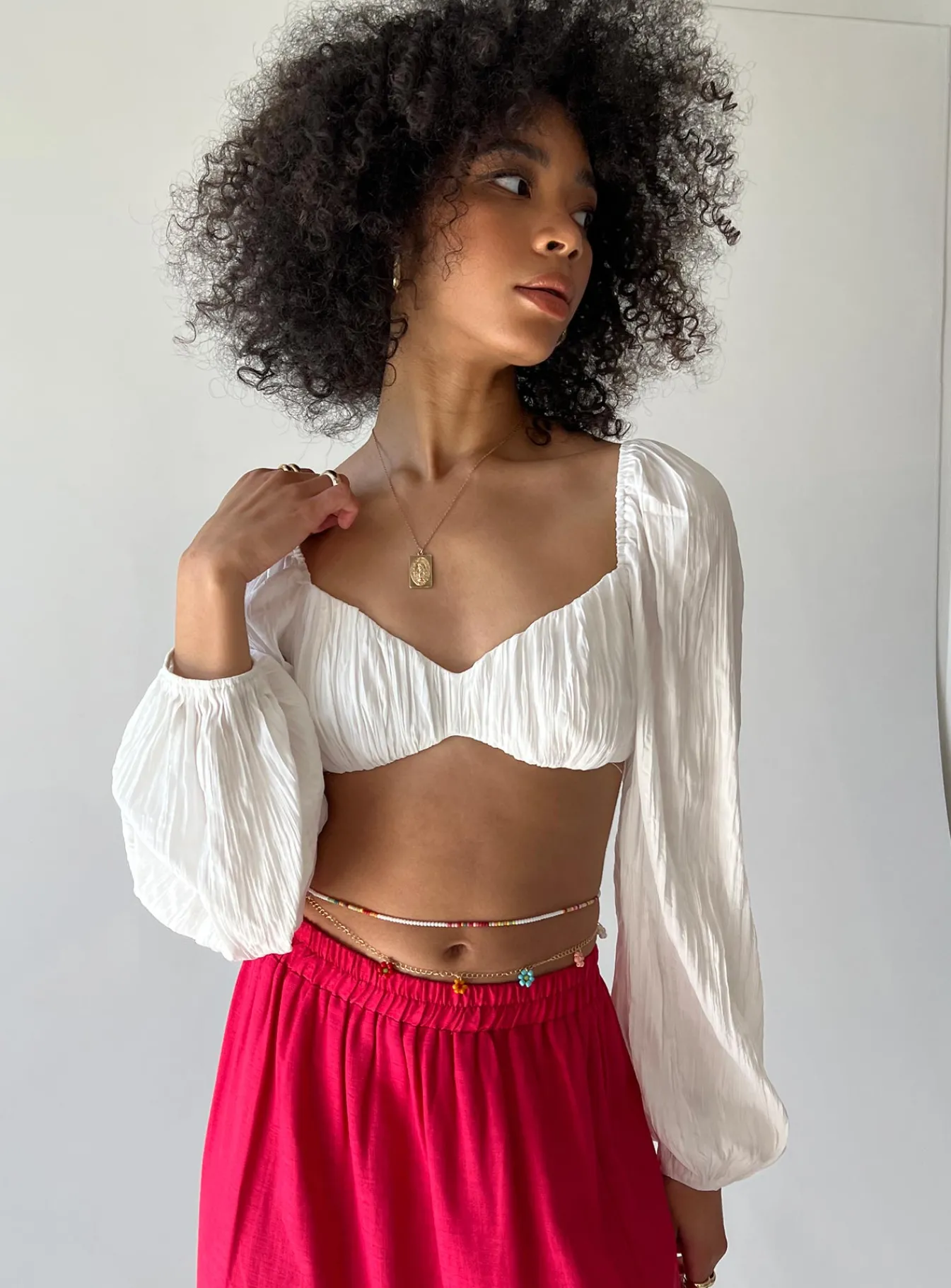 Princess Polly Kerry Long Sleeve Top White Cheap