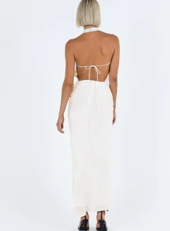 Princess Polly Keylan Cowl Neck Maxi Dress White Shop