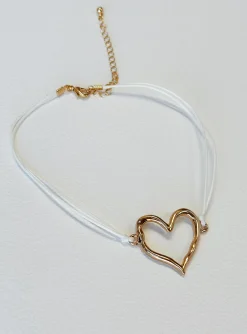 Princess Polly Keyra Necklace  Gold / White Best Sale